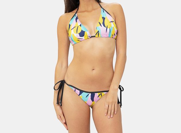 Custom Pattern Beachwear Mini Bikini Cover Up Wrap Dress Printed for Women 